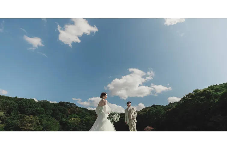 21世紀之森與廣場(日本當地婚纱相)