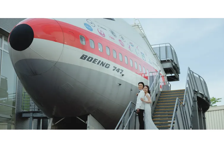 航空科學博物館(日本當地婚纱相)